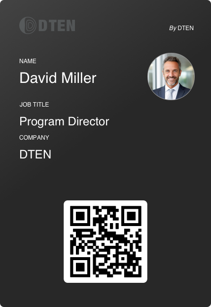 DTEN Digital Business Card preview