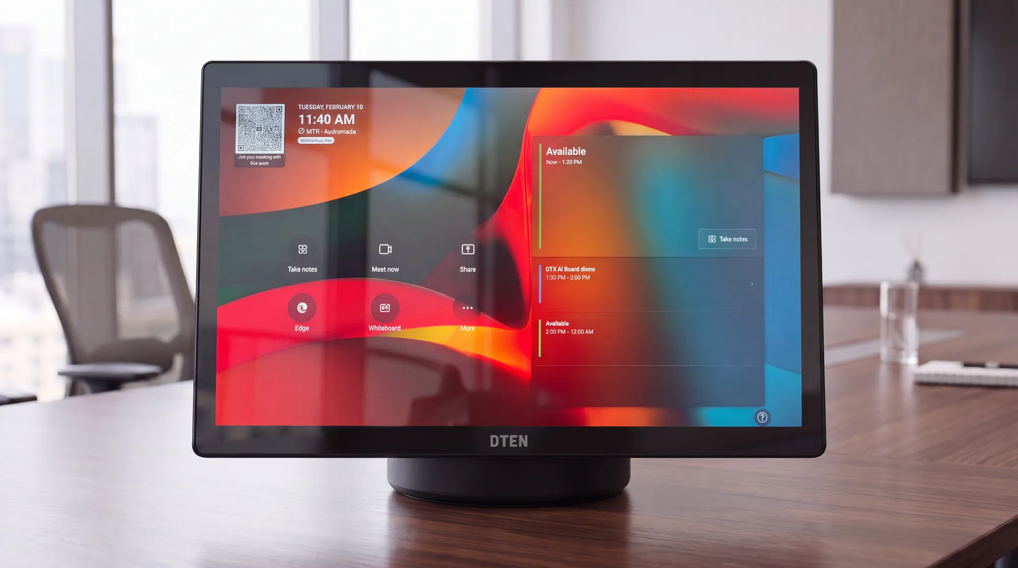 DTEN Mate Gen 2 on a conference room table