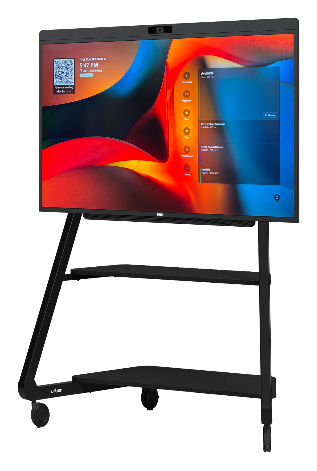 DTEN D7X AI Board on Stand