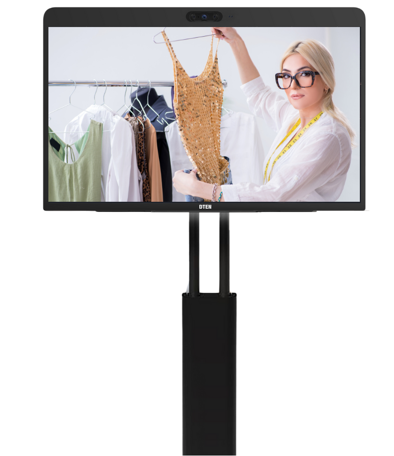 Kiosk running Zoom Workplace allows for personal retail experiences.