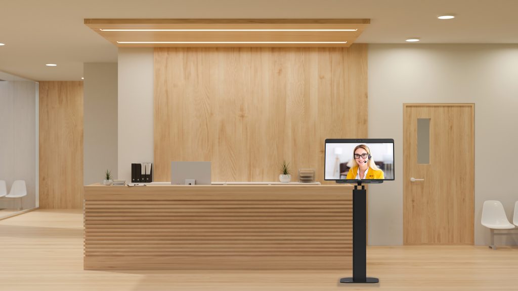The DTEN D7X device in kiosk mode