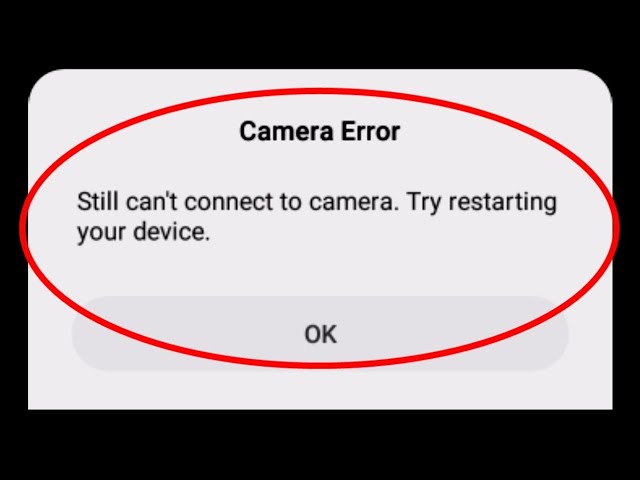 Typical videoconferencing error message